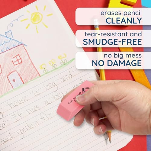 Blue Summit Supplies Pink Erasers, Bulk Erasers for Art, School, and Office Use, Classroom Set, 36 Pack - size: 36
