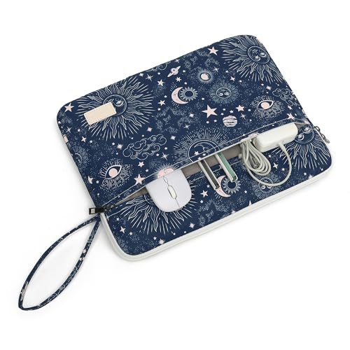Laptop Sleeve with Pocket (Sol de Mayo, 14 inch) - color: Sol de Mayo With Strap, size: 14 inch