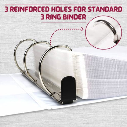 Sheet Protectors, 200 Count Clear Page Protectors for 3 Ring Binder, Top Loading Plastic Sleeves 8.5 x 11 inch - size: Standard, 200 Count