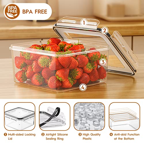 40 PCS Food Storage Containers with Lids Airtight (20 Containers & 20 Lids), Leak proof Meal Prep Container Set for Kitchen Storage, BPA-free, PVC-free Plastic, Microwave/Dishwasher Safe, Labels & Pen - color: 40 Piece