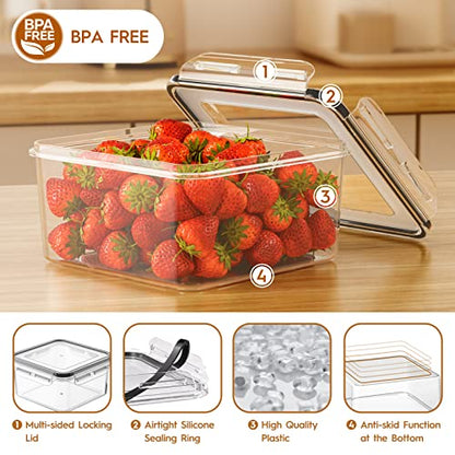 40 PCS Food Storage Containers with Lids Airtight (20 Containers & 20 Lids), Leak proof Meal Prep Container Set for Kitchen Storage, BPA-free, PVC-free Plastic, Microwave/Dishwasher Safe, Labels & Pen - color: 40 Piece