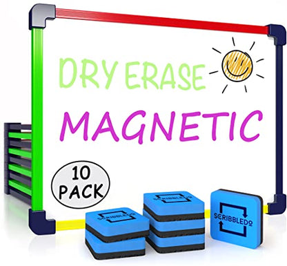 10 Pack Small White Board Dry Erase Board for Kids Portable 9"x12" Drawing Magnetic Mini Whiteboard White Board for Students Teachers School Supplies Lapboard Small Dry Erase Board for Kids & Erasers - style: Set of 10 Boards & Erasers