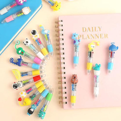 BESARME 32 Pcs Fun Pens for Kids, Prizes for Kids Classroom | 4-in-1 Cute Pen Bulk, Student Birthday Gifts from Teacher, Birthday Party Favors for 8-12