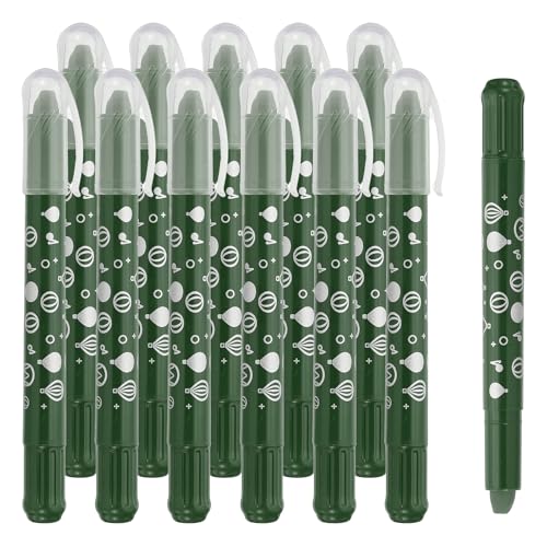 PATIKIL Watercolor Gel Crayon, 12Pcs Washable Twist Coloring Crayons Bulk Blendable for Coloring, Drawing, Painting, Dark Green Crayon - color: Dark Green