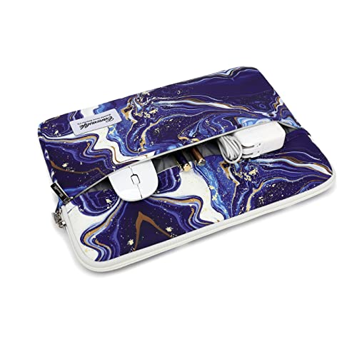 Canvaslife Blue Marble Patten Laptop Sleeve 14 inch 14.0 inch Laptop case Bag - color: Blue Marble, size: 14 inch / 14.0 inch