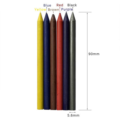 5.6mm Metal Mechanical Pencil Set with Clip Metal Mechanical Clutch Graphite Pencil Lead Pencil and 4pcs Lead For Construction, Draft Drawing, Crafting, Art Sketching (4 colors lead set) - color: 4 colors lead set