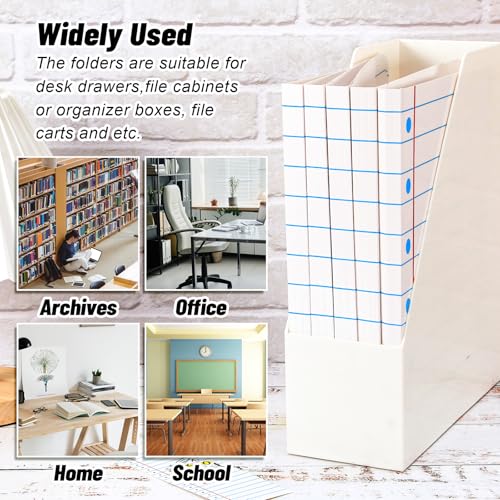 Whaline 24 Pack Back to School File Folders Letter Size Notebook Line File Pockets with 1/3 Cut Tab for Home Office Classroom Supplies, 8.9 x 11.6 Inch - style: Notebook