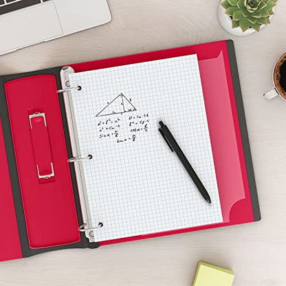 STAPLES Graph Ruled Filler Paper, 8.5” x 11”, 100 Sheets