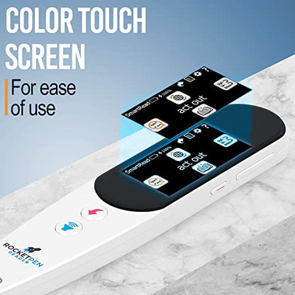 Rocket Pen Reading Tutor Scan Any Surface, Six Decoding Tools–Black Case | Make reading your new superpower - color: Black Case