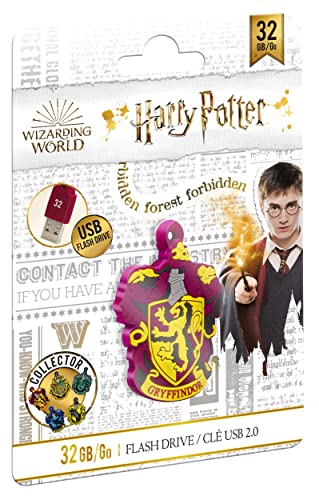 EMTEC 32GB Harry Potter Collector USB 2.0 3D Soft Touch Gum Flash Drive - Gryffindor - color: Gryffindor
