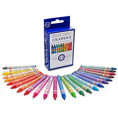 Color Swell Bulk Crayons, 40 Packs, 24 Colors Per Pack (960 Total) - size: 40 Pack | 960 Crayons