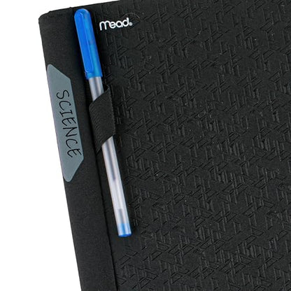 Five Star Advance Spiral Notebook + Study App, 3 Subject, College Ruled Paper, 8-1/2" x 11", 150 Sheets, Spiral Guard, Movable Tabbed Dividers, Black (73132) (Pack of 6) - color: Black, size: Pack of 6