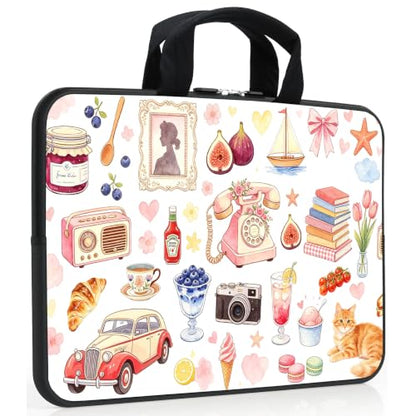 11.6" 12" 12.1" 12.5 inch Laptop Carrying Bag Chromebook Case Notebook Ultrabook Bag Tablet Cover Neoprene Sleeve - color: RYD12-39