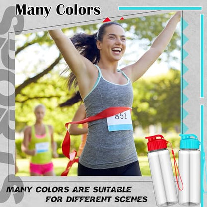 40 Pcs 17 oz Plastic Water Bottles Bulk and Drawstring Backpack Set for Back to School Gifts Reusable Flip Top Leakproof Water Bottles with Handle Adults Sports Gym Travel Outdoor(Fresh) - color: Fresh