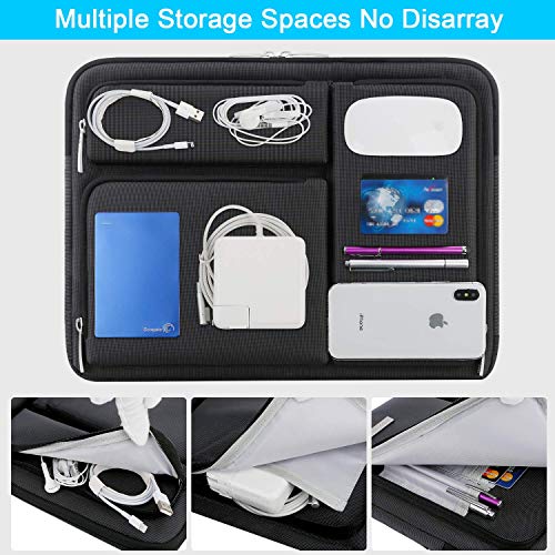 Lacdo Chromebook Case Laptop Sleeve for 11.6 inch Samsung HP Lenovo Dell Acer ASUS Chromebook, 13 inch Microsoft Surface Pro 11 Copilot+PC/Surface Pro 10 9 8 X, 11.6" MacBook Air Computer Bag, Black - color: Black, size: 11-11.6 Inch