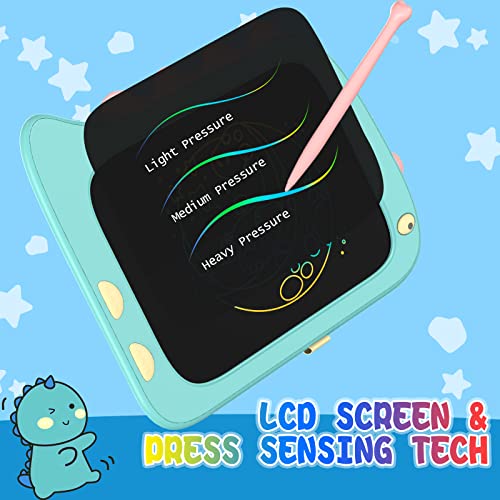 ORSEN 8.5 Inch Doodle Board Drawing Tablet - Dinosaur Toy Gift for Kids 3-7 Years Old - color: 8.5inch-blue