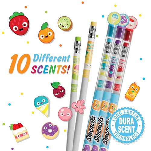 Graphite Smencils (2 Pack) - HB #2 Patented Gourmet Scented Pencils, 10 Count, Gifts for Kids, School Supplies - color: Original (2 Pack)
