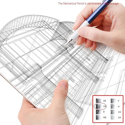 1000 Pieces 0.5mm Lead Refills Graphite Mechanical Pencil Lead - Strong 2B, Break-Resistant for Smooth Writing & Drawing, Compatible with Most 0.5mm Mechanical Pencils(Length 6cm)