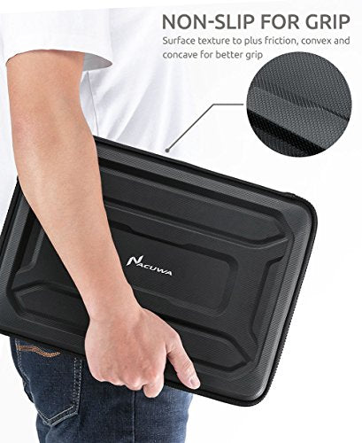 360 Protective Tablet Sleeve for 11-12.9 inch iPad Pro M2&M1 with Magic Keyboard or Smart Keyboard Folio, Water-Resistant Case Bag with Accessory Pocket - size: 11-12.9 Inch for iPad Pro