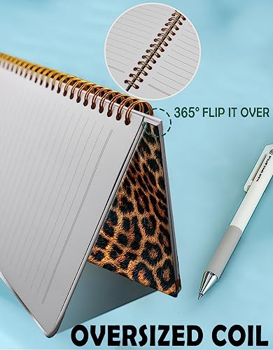 Spiral Journal Notebook for Women,A5 College Ruled Notebooks 6"x 8.4",120 Pages Lined Journal with Premium Thick Paper,Perfect for School Office Home Gifts(Beautiful Leopard Skin) - color: Beautiful Leopard Skin