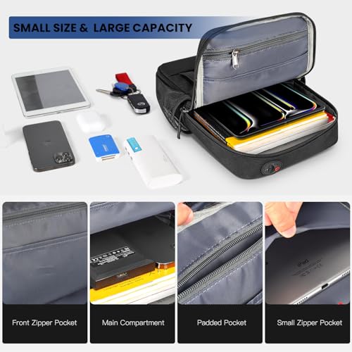 Tablet Sleeve Shoulder Bag for 2026 13 inch iPad Air M4 M3 M2/ iPad Pro 13 M4 M5, 2026 MacBook Neo A18 Pro A3404, iPad Pro 12.9 Carrying Travel Case Bag, Fit Magic Keyboard - size: 12.9-13 Inch