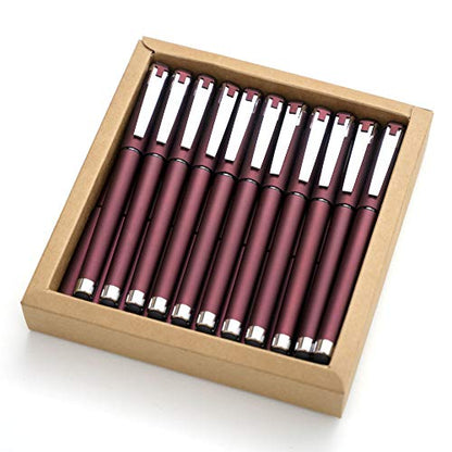 MiSiBao 0.7mm Black Ink Gel Ink Rollerball Pens 2 in 1 Medium Point Pens with Stylus Work Pen Smooth Writing for Office Black gel pen (Burgundy-18pack) - color: Burgundy-0.7mm-18pack