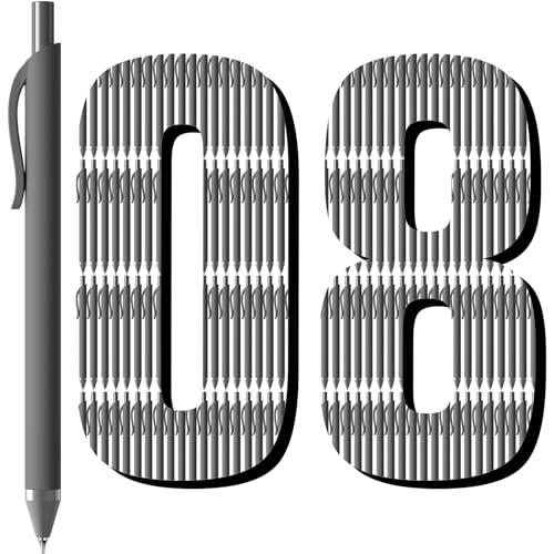 Gel Pens Black, 108 Pack Bulk 0.7mm Fine Point Smooth Retractable | Smooth Writing, Quick-Drying No Smudge, Long-lasting, Retractable, Journaling, Note Taking, School, Office, Students Adults - color: 108 Pack-Bulk