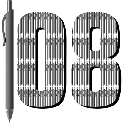 Gel Pens Black, 108 Pack Bulk 0.7mm Fine Point Smooth Retractable | Smooth Writing, Quick-Drying No Smudge, Long-lasting, Retractable, Journaling, Note Taking, School, Office, Students Adults - color: 108 Pack-Bulk