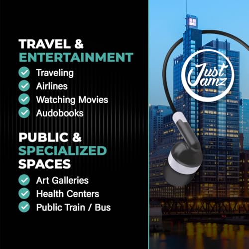 JustJamz Bulk Earbuds 100 Pack | Wired in-Ear Earphones for Classroom, Students, Kids, and Libraries | Disposable Headphones with 3.5mm Jack, Perfect for Schools, Laptops, and Chromebooks, Black