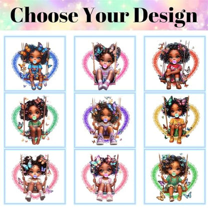 Custom Girl Backpacks Cute Black Girl Backpack with Kid's Name Personalized Insulated Lunch Bags Customize School Backpack for Girls Shoulder Bags for Students Back to School - color: Color 28