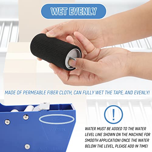 Water-Activated Tape Dispenser, Manual Kraft Gum Tape Dispenser, Width Adjustable 1.18-3.15", Light Weight & Portable Packing Tape Dispenser Set, Blue - color: Blue