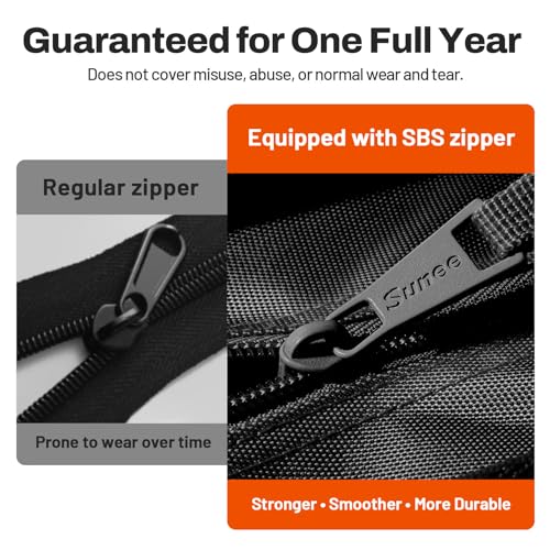 SUNEE Zipper Binder 1 Inch, Removable 3-Ring Binder, 175-Sheet Capacity, 5-Tab Dividers Expanding File Folder, Small Binder Bag Organizer Storage for Student School Classroom Supplies, Black - color: Black