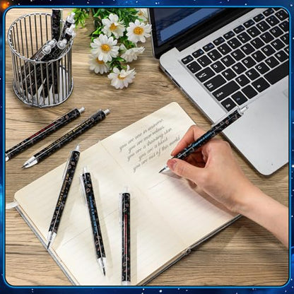 Dunzoom 30 Set Back to School Gifts Space Mechanical Pencil Bulk Blast into a Learning Adventure Bookmark Space Decor Refillable and Retractable Pencils for Back to School Supplies Teacher Student