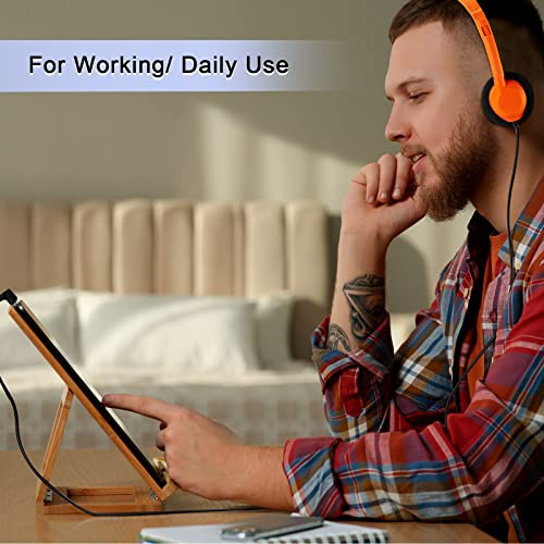 Yunsailing 30 Pack Bulk Headphones Set Over Ear Headphones with Adjustable Headband 3.5mm Plug Headsets Earphones for Learning Program, Computer Lab, Library, Testing & Multimedia Use (Light Color) - color: Light Color