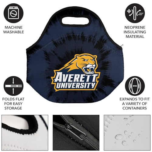 Campus Lab Averett University Tie-Dye Soft Neoprene Lunch Bag, Lightweight - color: Averett University Cougars