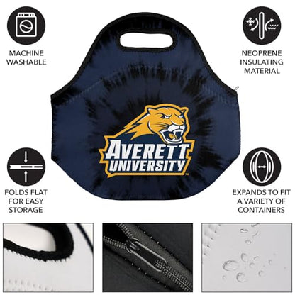 Campus Lab Averett University Tie-Dye Soft Neoprene Lunch Bag, Lightweight - color: Averett University Cougars