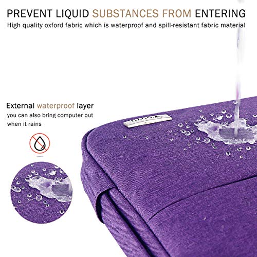 Voova 14 15 Inch Laptop Sleeve Case, Waterproof Computer Bag Cover Compatible with MacBook Air 15 M2/M3/M4 2022-2025, MacBook Pro 15, Hp chromebook 14, 14-15” Dell Lenovo Acer Asus, Purple - color: Purple, size: 14-15 Inch