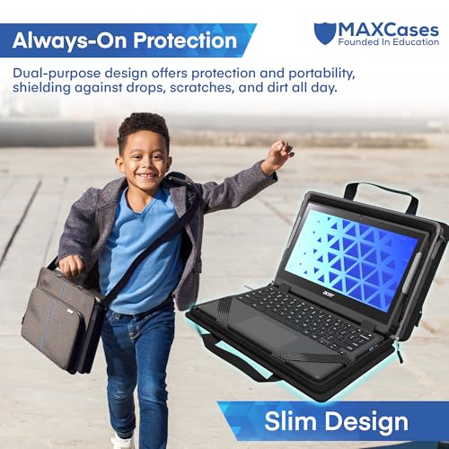 MAXCases Explorer Protective Case for 14 Inch Laptop & Chromebook with Pocket, Molded Interior - Rugged, Custom-Fit Cases for 14 Inch Laptop & Chromebook - Shockproof & Durable Cover, Bag - size: 14 Inch, style: Explorer 5