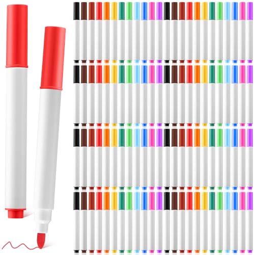 Fullhawl 300 Pcs Dry Erase Markers Bulk Fine Tip Whiteboard Markers Assorted Colors, Low Odor Easily Erase for Office School Classroom Home(Multicolored) - color: Multicolored
