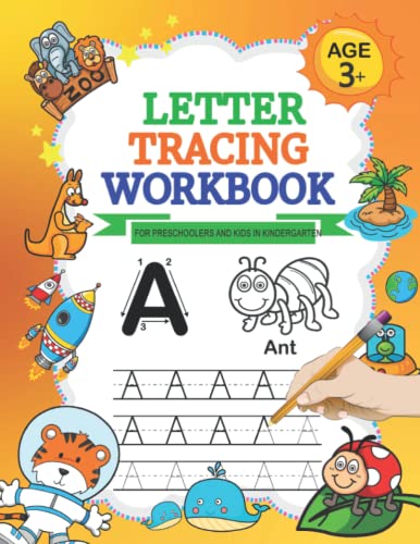 English Letters Tracing Workbook for Preschoolers and Kids in Kindergarten: ABC Handwriting Practice Papers with Lot of Exercises for Boys and Girls Age 3 - 5 Years (Perfecto Calligraphy)