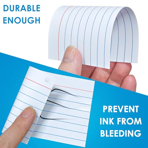2000 PCS Index Cards 3x5 Inches White Flash Cards with Ring Lined Flashcards Ruled Index Cards Notecards Study Cards Note Cards for Studying Learning School College, White - color: White