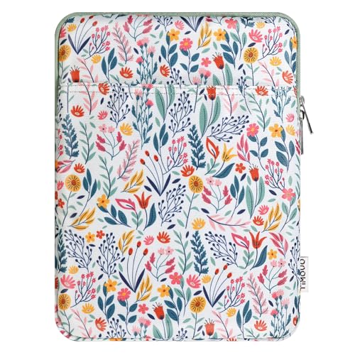 TiMOVO 9-11" Tablet Sleeve Bag, Flowers | Fit iPad 11" A16 2025 / 10.9"/10.2" / Air 11" 5/4 Gen / Galaxy Tab A9+/A11Plus 11", Fit Smart Keyboard - color: Aa-Flowers, size: 9-11 Inch