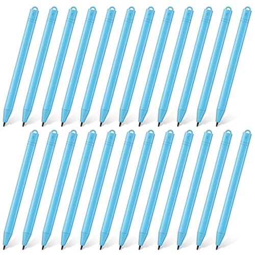 Flutesan 24 Pieces Replacement Stylus Pens LCD Board Pens for LCD Writing Tablet Drawing Pad Memo Message Boards Kids Adults(Blue) - color: Blue
