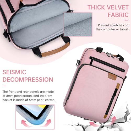 15 inch Laptop Sleeve Bag,Padded Protective Travel Carrying Case for New 15"/15.3" MacBook Air M5 M4 M3 M2 2026-2023,Dell XPS 15 Plus,15 Inch Surface Laptop 7/6/5/4/3,Galaxy Tab S9 Utra 14.6" - color: Pink, size: 15 Inch