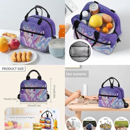 Dinosaur School Bag Set for Boys Girls - Star Sky Print 4 in 1 Book Bag with Lunch Box Pencil Case Water Bottle Sleeve for Elementary Students - color: Dinosaur &Star Sky