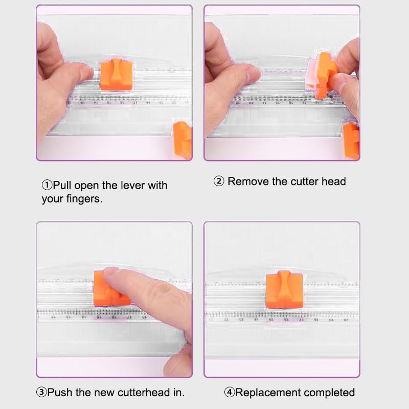 Efficient Lightweight Paper Cutter Convenient Cutter Folding Photo A5 Cutter,White - color: 1PCS-White