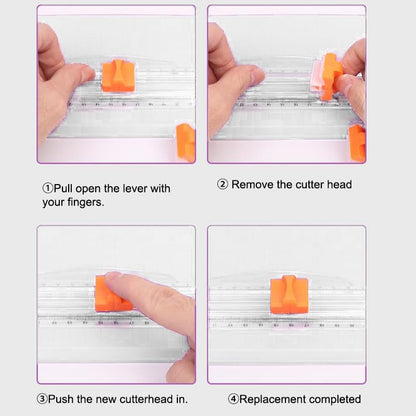 Efficient Lightweight Paper Cutter Convenient Cutter Folding Photo A5 Cutter,White - color: 1PCS-White
