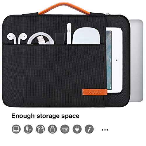 Lacdo 360° Protective Laptop Sleeve Case for 13 inch MacBook Air M5 A3449 (2026), M4 A3240 2025, M3 A3113 A2681 A2337 | 13" MacBook Neo A18 Pro A3404 (2026) | iPad Air/Pro 13 M5 Computer Bag, Black - color: Black, size: New MacBook Air/Neo/Pro 13 Inch