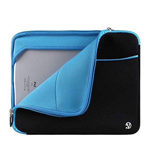 Padded Black Blue 12 11.6-inch Laptop Sleeve for HP Chromebook, Elite, EliteBook, Envy, ProBook, Stream 11.6 to 12-inch - color: Black Blue