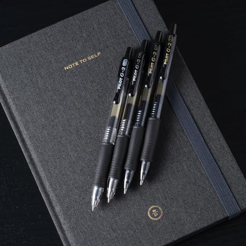 Pilot G2 Premium Refillable & Retractable Rolling Ball Gel Pens, Bold Point, Bold Gel Pens, 1.0mm, Black Ink, 12-Pack